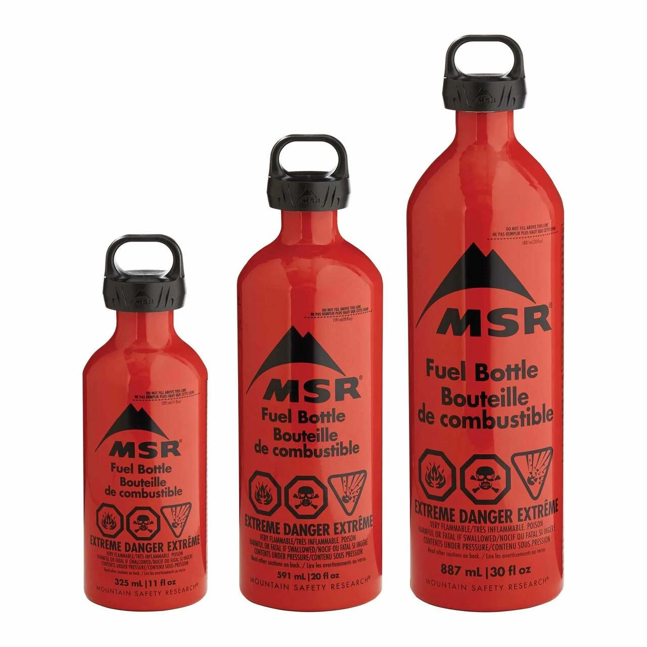 MSR Fuel Bottles 3 MSR Fuel Bottles