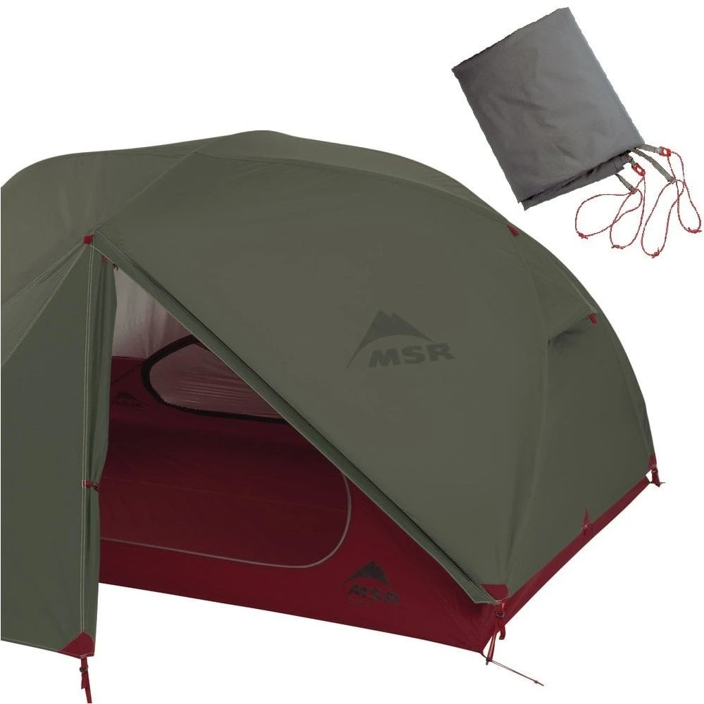 MSR Elixir 3 Tent Green With Footprint 3 MSR Elixir 3 Tent Green With Footprint