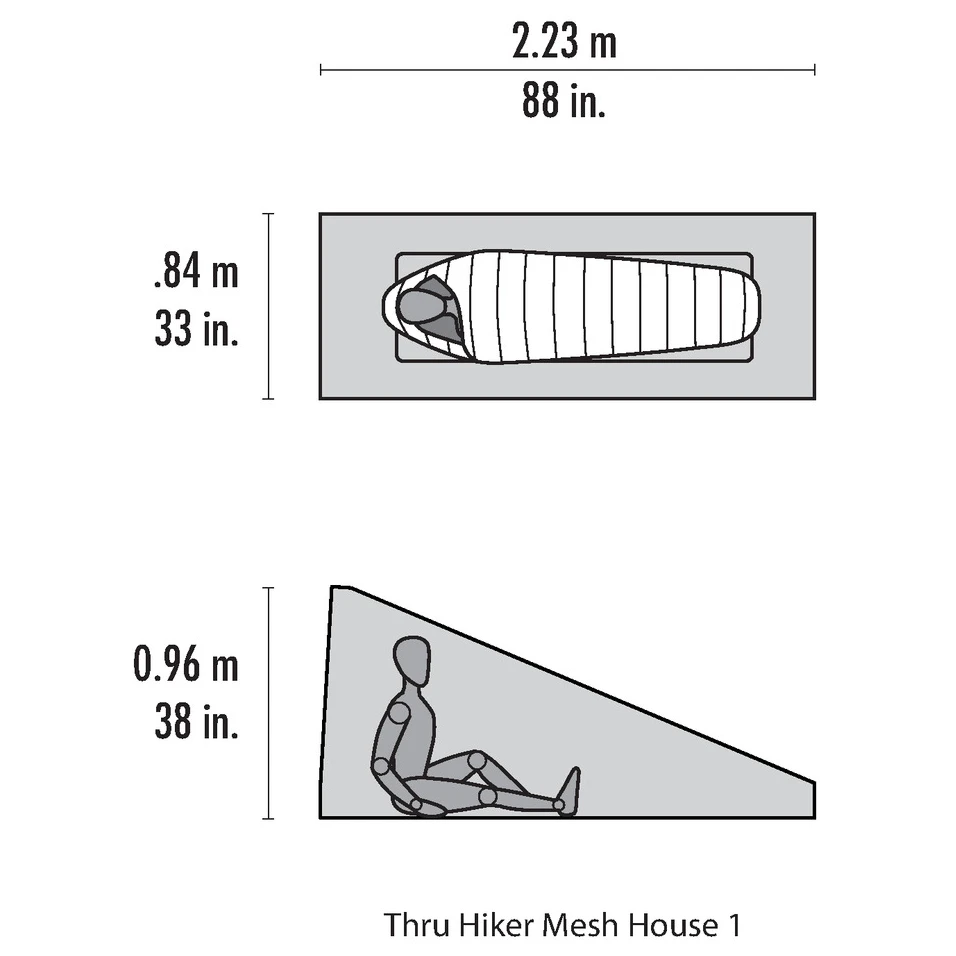MSR Thru-Hiker Mesh House 1 - Mosquito Net 4 MSR Thru-Hiker Mesh House 1 - Mosquito Net - Image 2