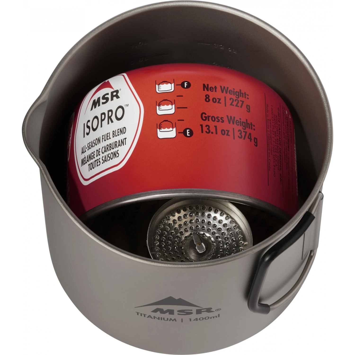 MSR Titan™ Kettle 2024 1400 ML Titanium Water Boiler With Lid 6 MSR Titan™ Kettle 2024 1400 ML Titanium Water Boiler With Lid - Image 4